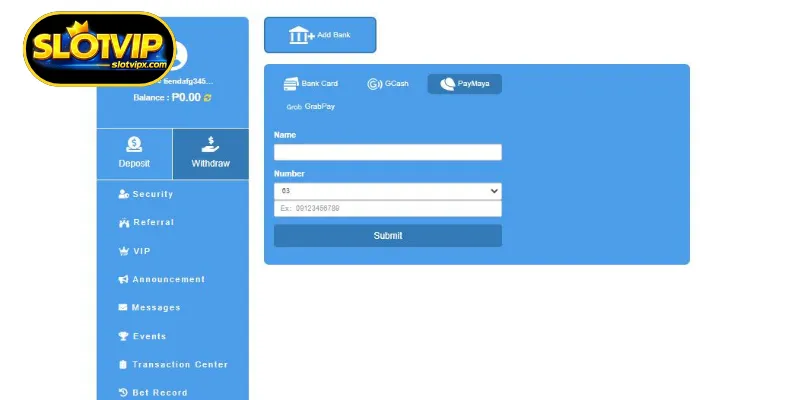 Common Withdrawal Methods at SLOTVIP in the Philippines